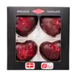 Marsipanhjärtan - hallon