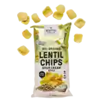 Linsechips, sour cream style