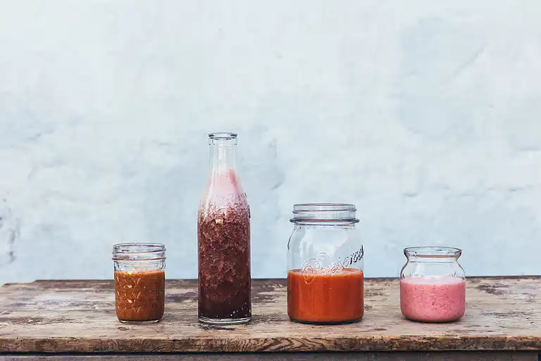 Jordbær- og kokosnøddemælk