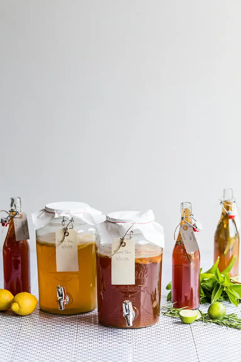 Hjemmelavet kombucha - fermenteret te