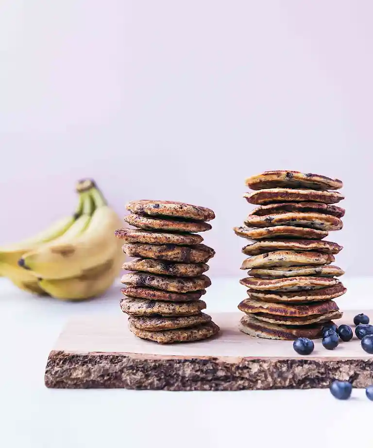 Pandeklatkager med blåbær