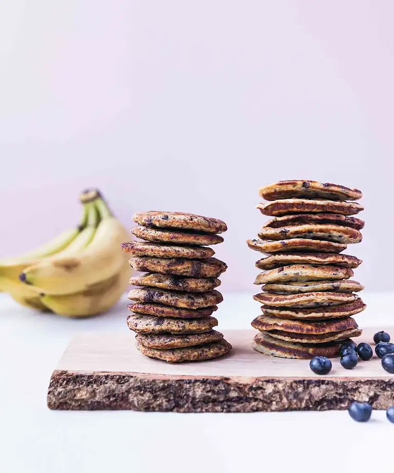 Pandeklatkager med blåbær