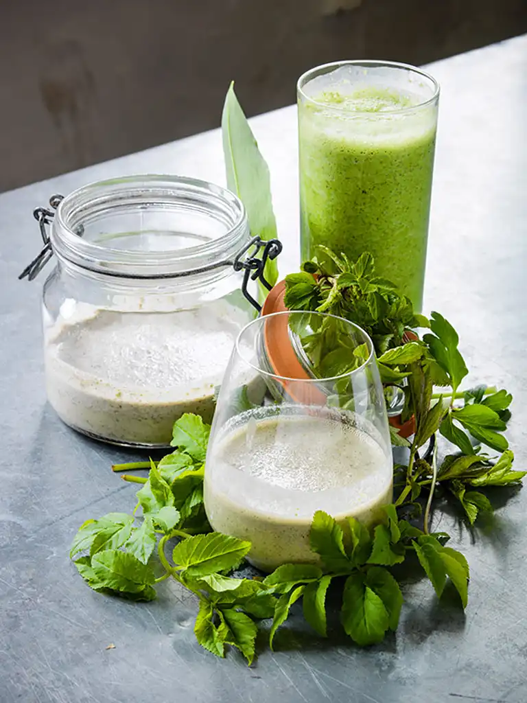 Ramsløg og mælkebøtte